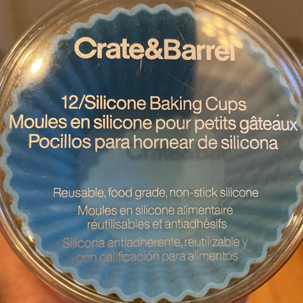 EUC Crate&Barrel Multicolor Silicone Cupcake Liners